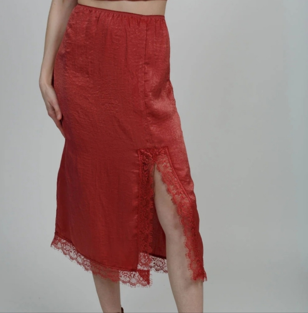 Band Of Gypsies- Dusty Rose Slip Skirt NWT